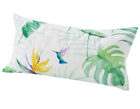 Kopfkissen Bio Satin Bettwäsche im Design Tropal von Cotonea