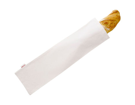 Großer Stoffbeutel für Baguettes in Naturfarbe
