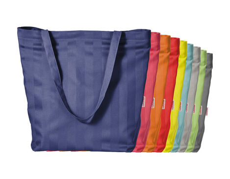 Stofftaschen aus Bio-Baumwolle in vielen Farben mit langen Henkeln