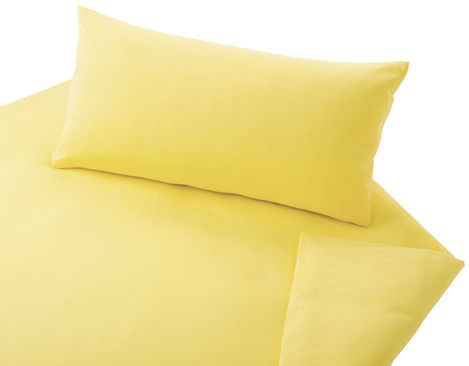 Cotonea Jersey Bettwäsche Garnitur aus Bio-Baumwolle in Gelb