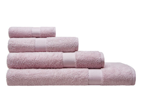 Frottier Handtuch-Set aus Bio-Baumwolle von Cotonea in Rose