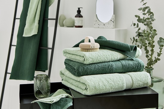 Badezimmer mit Bio-Handtücher aus Bio-Baumwolle von Cotonea